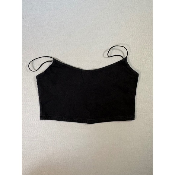 Aeropostale Tops - Aeropostale Seriously Soft Bungee Cami Black Cropped Tank Top Large